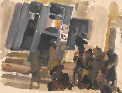 Улица перед мастерской обувщика VI by Станислав Осостович, 1934 - 1936 — digital art print download