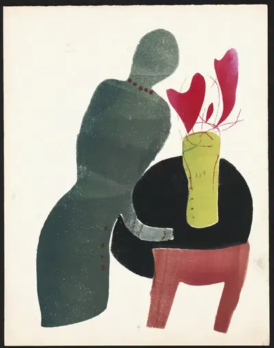 Женщина в зелёном by Хендрик Николас Веркман, 1936 — digital art print download