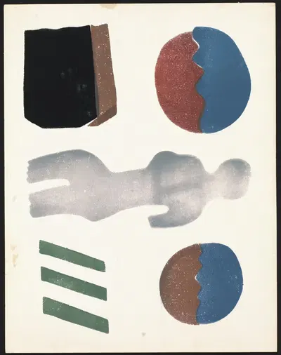 Композиция с фигурой by Хендрик Николас Веркман, 1936 — digital art print download