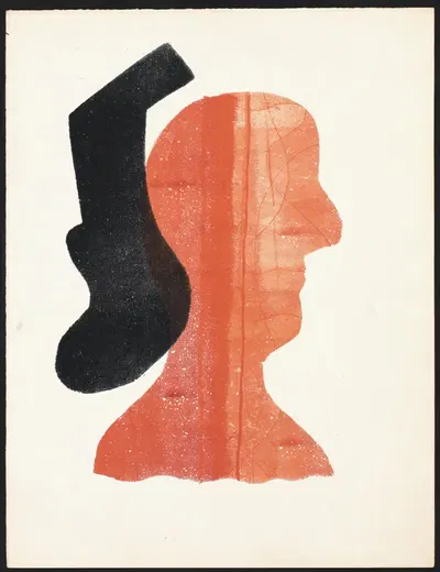 Голова в профиль вправо. by Хендрик Николас Веркман, 1936 — digital art print download