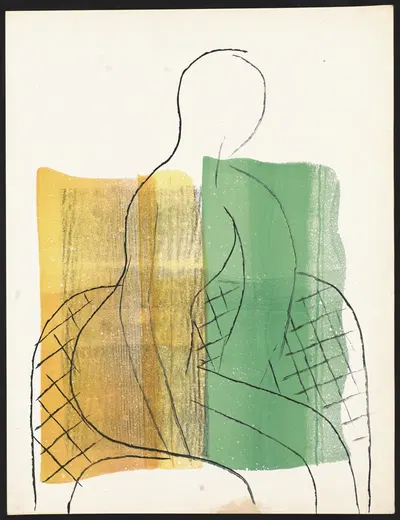 Нагая фигура на диване by Хендрик Николас Веркман, 1936 — digital art print download