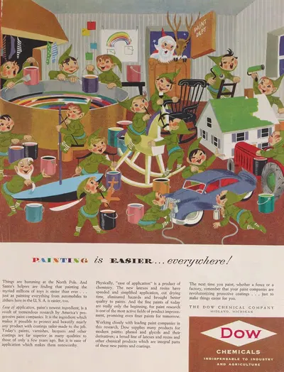Живопись проще... Повсюду! by Даун Кемикал Компани, 1951 — digital art print download