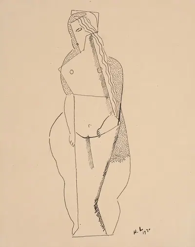 Femme nue debout by Henri Laurens, 1920 — digital art print download