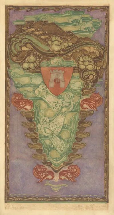 Design for a tapestry by Willem Arondéus — digital art print download