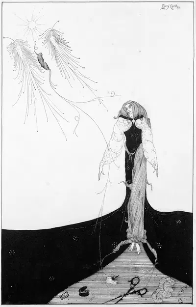 'Но доверься Муза, она видела, как это восходит' by Гарри Кларк, 1913 — digital art print download