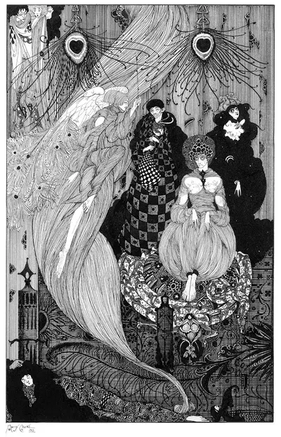 'Вниз к Центральной Земле, его собственная сцена' by Гарри Кларк, 1913 — digital art print download