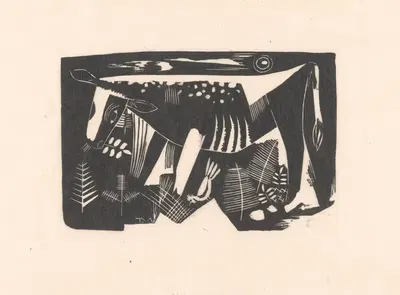 Calf by Tinus van Doorn, 1936 — digital art print download
