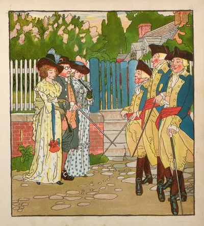 Янки Дудл: Старый друг в новом платье Пл.6 by Говард Пайл, 1881 — digital art print download
