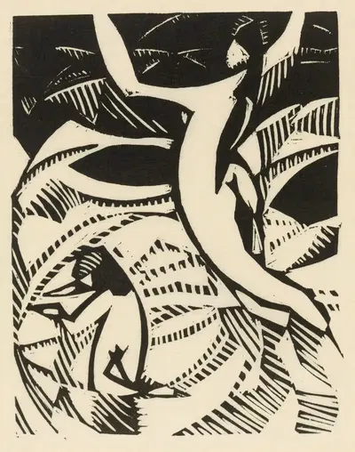 В море by Клод Флайт, 1925 — digital art print download
