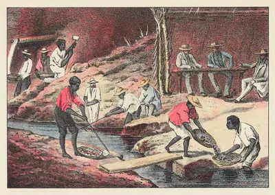 Алмазная мойка в Бразилии by Джон Говард Эпплтон, 1884 — digital art print download