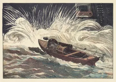 Торпедный катер атакует крупное военное судно by Джон Говард Эпплтон, 1884 — digital art print download