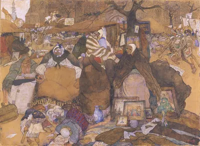 Старый рынок в Генте by Жюль де Брюйкер, 1922 — digital art print download
