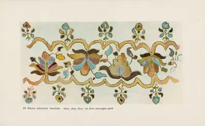 Motivy ukrainskago ornamenta Pl. 29 by Nikolay Samokish, 1900 — digital art print download