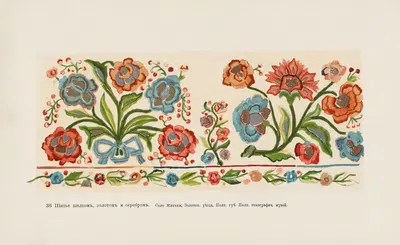Motivy ukrainskago ornamenta Pl. 36 by Nikolay Samokish, 1900 — digital art print download