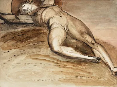 How Sleep the Brave; The Fallen Warrior by William Lock the Younger, 1831 — digital art print download