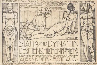 Statik und Dynamik des menschlichen Körpers Pl.01 by Alexander Rothaug, 1933 — digital art print download