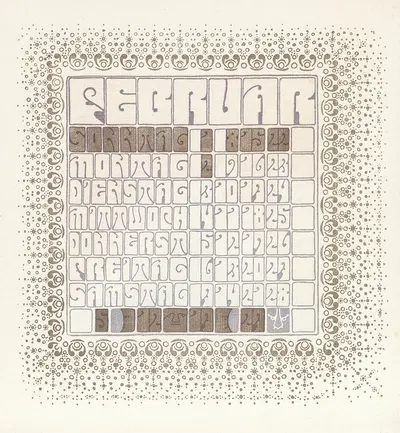 Februar by Alfred Roller, 1903 — digital art print download