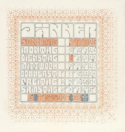 Jänner by Alfred Roller, 1903 — digital art print download