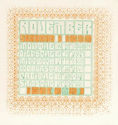 November by Alfred Roller, 1903 — digital art print download