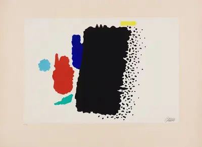 Aru with Dots by Вилли Баумайстер, 1955 — digital art print download