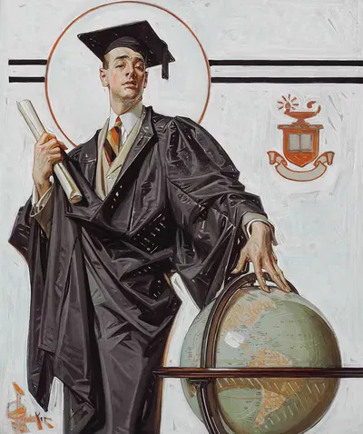Выпускник июня by Джозеф Кристиан Лейендеккер, 1920 — digital art print download