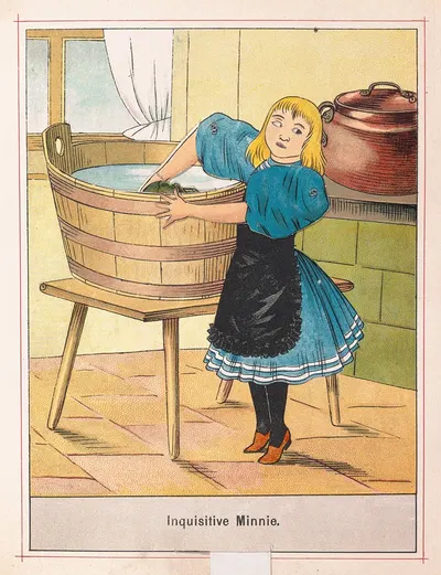 Любопытная Минни by Лотар Меггендорфер, 1890 — digital art print download
