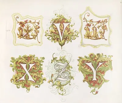 Алфавиты Дондорфа, пл.19 by Бернхард Дондорф, 1873 — digital art print download