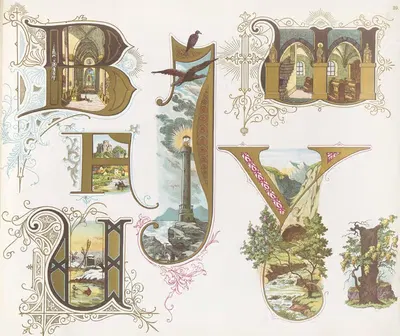 Алфавиты Дондорфа Pl.25 by Бернхард Дондорф, 1873 — digital art print download