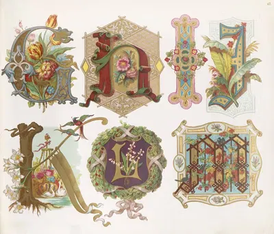 Алфавиты Дондорфа Пл.33 by Бернхард Дондорф, 1873 — digital art print download