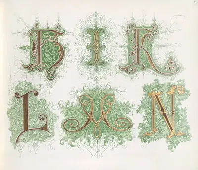 Алфавиты Дондорфа by Бернхард Дондорф, 1873 — digital art print download