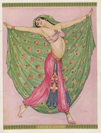 A dancer of Alexandria by Carl Link, 1919 — digital art print download