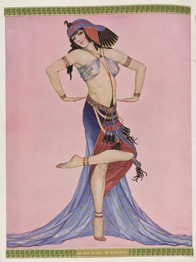 At the feast of Bacchys by Carl Link, 1919 — digital art print download