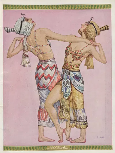 Bacchanale by Carl Link, 1919 — digital art print download
