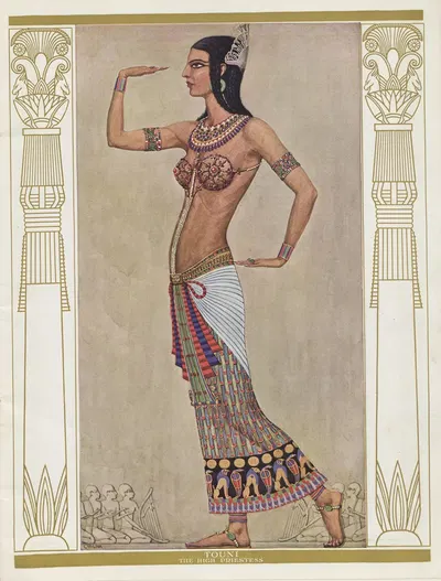 Touni – The High Priestess by Carl Link, 1919 — digital art print download