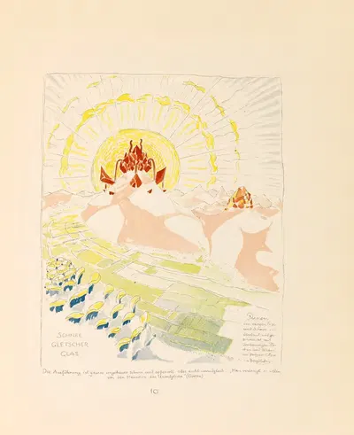 Альпийская архитектура пл. 2 by Бруно Таут, 1919 — digital art print download