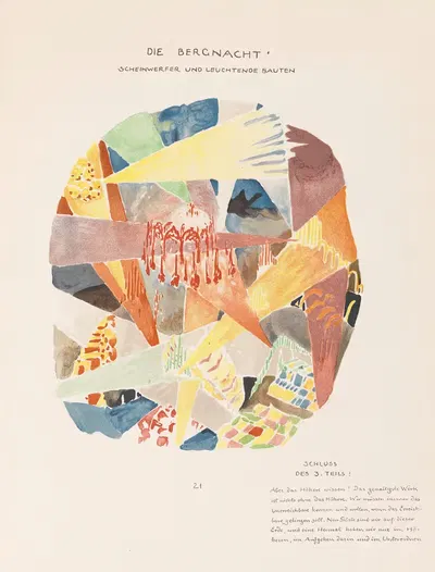 Альпийская архитектура Пл. 5 by Бруно Таут, 1919 — digital art print download
