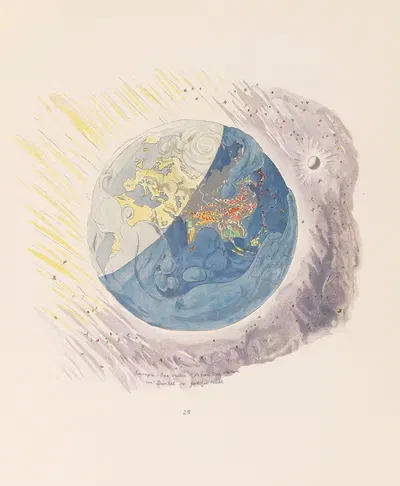 Альпийская архитектура Пл.6 by Бруно Таут, 1919 — digital art print download