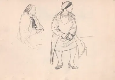 Sketchbook Pl.24 by Зофия Городыньска, 1935-1936 — digital art print download