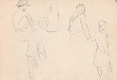 Sketchbook Pl.32 by Зофия Городыньска, 1935-1936 — digital art print download
