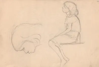 Sketchbook Pl.35 by Zofia Horodyńska, 1935-1936 — digital art print download