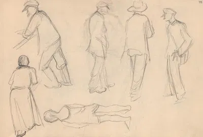 Sketchbook Pl.38 by Зофия Городыньска, 1935-1936 — digital art print download