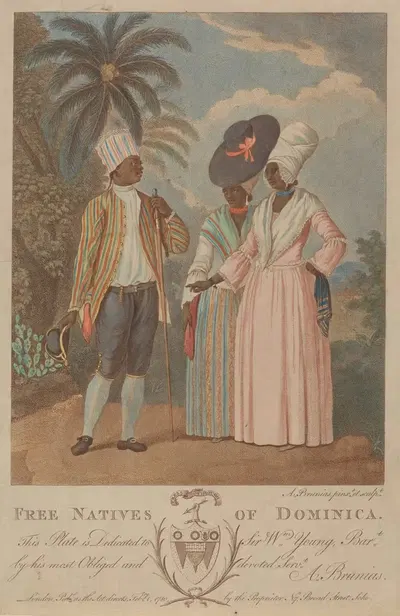 Свободные аборигены Доминики by Агостино Бруниас, 1780 — digital art print download
