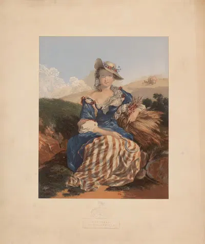 Красавица деревни by Джордж Бакстер, 1854 — digital art print download