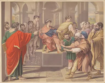Обращение проконсула by Джордж Бакстер, 1855 — digital art print download