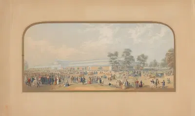 Великая выставка: внешний вид с юго-запада by Джордж Бакстер, 1851 — digital art print download