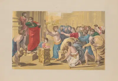 Жертва в Листре by Джордж Бакстер, 1855 — digital art print download