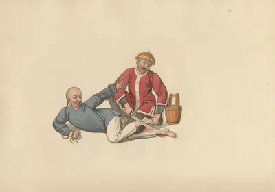 Порезание ахиллесова сухожилия злодею by Джордж Генри Мейсон, 1801 — digital art print download