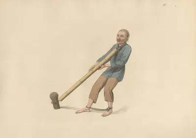 Наказание деревянной трубой by Джордж Генри Мейсон, 1801 — digital art print download