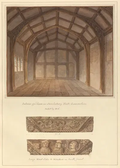 Интерьер Рома в Самлсбери Холле: Ланкашир by Джон Баклер, 1814 — digital art print download