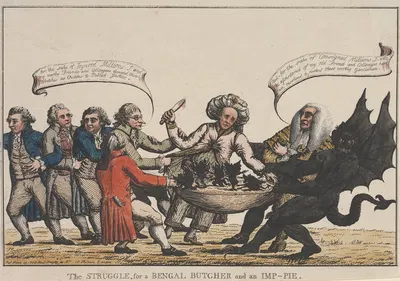 The Struggle, for a Bengal Butcher and an Imp-pie by John Kirby Baldrey, 1788 — digital art print download